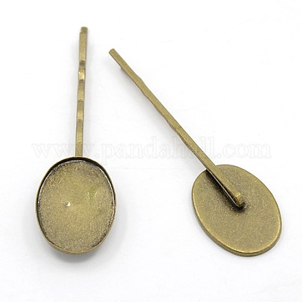 Accessoires bobby épingle à cheveux en fer de tonalité bronze antique diy pour la fabrication de bijoux X-PHAR-A001-AB-1