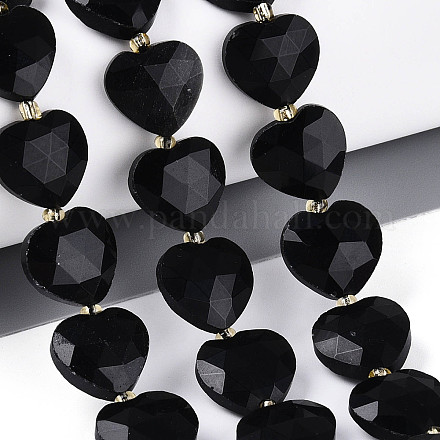 Natürlichen Obsidian Perlen Stränge G-P592-B06-01-1