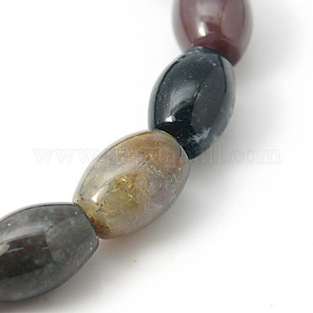 Natural Indian Agate Beads Strands G-G299-12x16mm-02-1