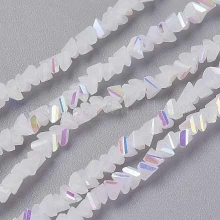 Chapelets de perles en verre imitation jade GLAA-F092-C05-1