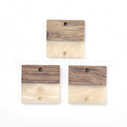 Resin & Walnut Wood Links connectors RESI-T023-22A-1