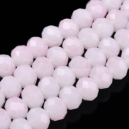 Brins de perles de verre imitation jade bicolores GLAA-T033-01C-03-1