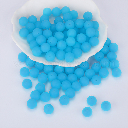 Perles focales rondes en silicone SI-JX0046A-21-1