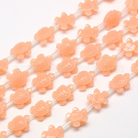Synthetic Coral Beads Strands CORA-L020-B-12-1