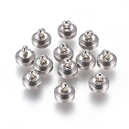 201 capuchon de perle en acier inoxydable STAS-F222-028-1