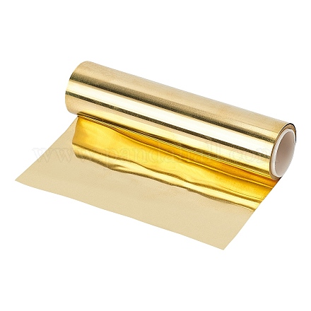 真鍮シート  優れた可塑性と高強度  ゴールド  10.1x10x2.4x0.005cm  2 m /ロール AJEW-WH0141-08A-1