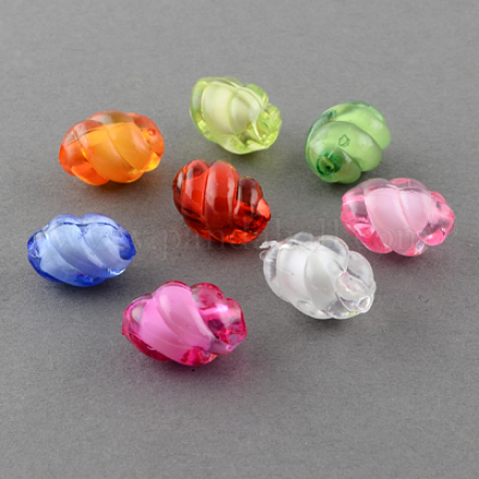 Perles en acrylique transparente X-TACR-S107-14mm-M-1