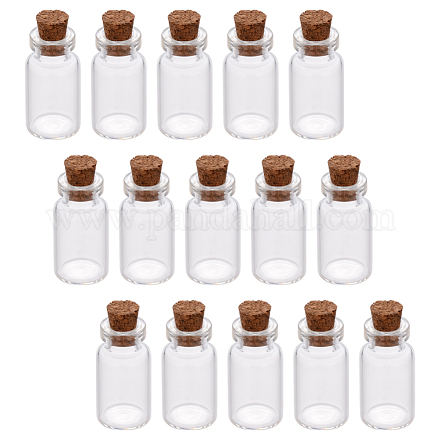Mini bouteilles en verre AJEW-S078-01-1