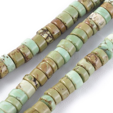 Brins de perles de magnésite naturelle TURQ-L030-04A-02-1