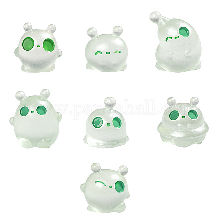 Светящаяся непрозрачная смола и демонстрационный декор DJEW-N004-14-1