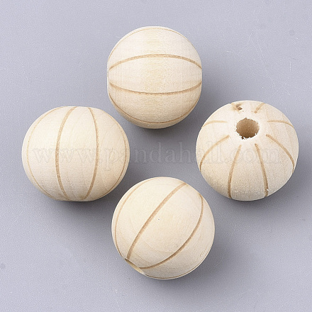 Perline di legno naturale WOOD-S053-44-1
