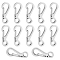 201 Stianless Steel Kecychain Clasps, Stainless Steel Color, 24.5x10x6mm, Hole: 3.7mm and 11.5x5.5mm, 12pcs/box