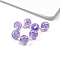 Transparent Acrylic Beads, Round, Dark Violet, 10mm, Hole: 2.1mm
