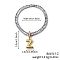Fashionable Brass Charm Bracelets, Cubic Zirconia Tennis Bracelets for Women, Letter, Letter Z, 7-1/2 inch(19cm)