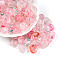 Transparent Acrylic Beads, Nuggets, Two Tone, Pink, 16.5x13x10mm, Hole: 1.6mm, about 462pcs/500g