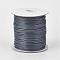 Eco-Friendly Korean Waxed Polyester Cord, Slate Gray, 3mm, about 41.01~41.56 Yards(37.5~38m)/Roll