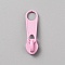 Spray Painted Zinc Alloy Zipper Pull, Detachable Zip Tab Puller, for Garment Accessories, Pearl Pink, 3.5cm