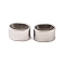 Non-Tarnish 304 Stainless Steel Slide Charms, Oval, Stainless Steel Color, 7.5x12x8mm, Hole: 5x10mm
