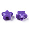 Opaque Acrylic Beads, Star, Blue Violet, 9x9.5x5.5mm, Hole: 2.5mm, about 2050pcs/500g