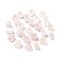 Rectangle Natural Rose Quartz Rune Stones, Healing Stones for Chakras Balancing, Crystal Therapy, Meditation, Reiki, Divination, 15~16x11~12x11~11.5mm, 25pcs/set