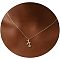 Fashionable Brass Letter Heart Pendant Necklaces for Women, Golden, Letter N, 16.54 inch(42cm)