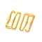 Zinc Alloy Slider Buckles, Adjustable Buckle Fasteners, for Strap Leathercraft Bag Belt, Golden, 19.5x9.5x1.4mm