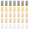 50Pcs 5 Colors Alloy Charms, Rectangle with Word, Mixed Color, 12.5x5.5x1mm, Hole: 1.1mm, 10pcs/color