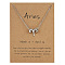Alloy Constellation Pendant Necklaces, Platinum, Aries, 16.14 inch(41cm)