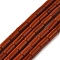Natural Red Jasper Beads Strands, Column, 8x4mm, Hole: 0.7mm, about 48pcs/strand, 15.35~15.43''(39~39.2cm)
