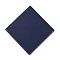 PU Imitation Leather Bookmarks, Page Corner Markers, Rhombus, Prussian Blue, 131x132x3mm