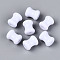 Opaque Acrylic Beads, Mushroom Stalk, WhiteSmoke, 16x12.5mm, Hole: 2.5mm