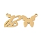304 Stainless Steel Pendants, Letter & Butterfly Charms, Letter B, 11x25.5x0.9mm, Hole: 1.2mm