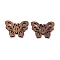 Walnut Wood Laser Cut Pendants, Hollow Charms, Undyed, Butterfly, 22x29x2.5mm, Hole: 1.6mm