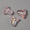 Translucent Glass Beads, Tulip, Pearl Pink, 10x10.5x5mm, Hole: 1.2mm