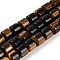 Natural Tiger Eye Beads Strands, Column, 10x10mm, Hole: 1.4mm, about 40pcs/strand, 15.47 inch(39.3cm)