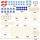 Sunnyclue 181 pièces kits de fabrication de boucles d'oreilles en verre bricolage DIY-SC0015-15-2