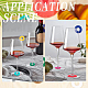 Benecreat 60 pz 12 colori feltro ciondoli in vetro di vino AJEW-BC0003-21-7