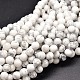 Howlite de pierre naturelle chapelets de perles rondes G-P075-34-10mm-1