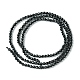 Natürliche schwarze Turmalin Perlen Stränge G-F748-Y01-01-3