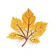 Autumn Maple Leaf Computerized Embroidery Cloth Iron on/Sew on Patches WG62709-01-3
