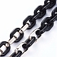 Personalized Acrylic & CCB Plastic Cable Chain Necklaces NJEW-JN02824-02-3