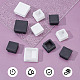 GORGECRAFT 20Pcs 3 Sizes Square End Caps Plastic Plug 30mm/ 38mm/ 40mm Insert Tubing Black White Post End Cap for Steel Pipe Cover Tables Desks Chairs Bed Furniture Foot Accessories FIND-GF0003-77-6