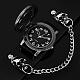 High Quatily Skull Alloy PU Leather Punk Style Quartz Wristwatches WACH-N043-12-5