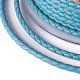編み紐  革のアクセサリーコード  ジュエリーDIY製版材料  ディープスカイブルー  4mm  約32.8ヤード（30m）/ロール WL-I004-4mm-03-3