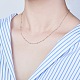 SHEGRACE 925 Sterling Silver Chain Necklaces for Women JN707A-4