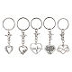 Porte-clés pendentif en alliage coeur saint valentin KEYC-JKC00625-1