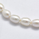 Brins de perles de culture d'eau douce naturelles PEAR-F007-73-3