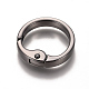 Alloy Spring Gate Rings X-PALLOY-WH0065-76B-1