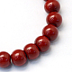 Baking Painted Pearlized Glass Pearl Round Bead Strands HY-Q330-8mm-35-2