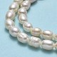 Fili di perle di perle d'acqua dolce coltivate naturali PEAR-J006-10F-01-4